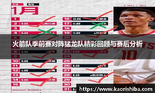 火箭队季前赛对阵猛龙队精彩回顾与赛后分析